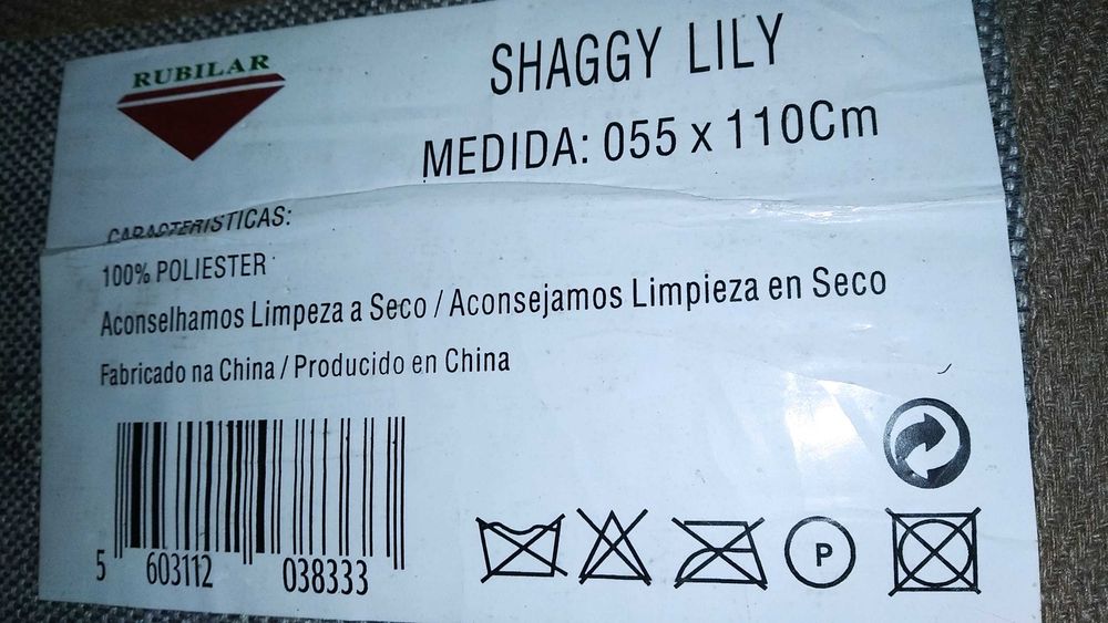 Tapete Shaggy Castanho