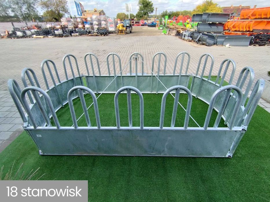 Paśnik łąkowy dla bydła koni okrągły 9 12 18 stanowisk do krów