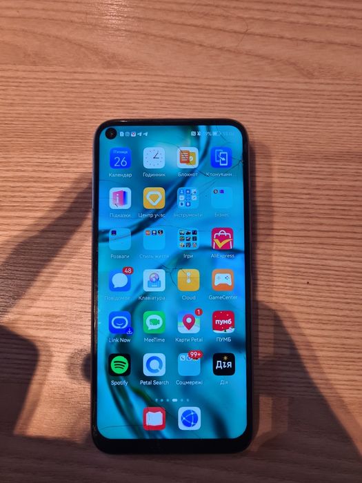 HUAWEI p40 lite 6/128 nfc тріснуте скло