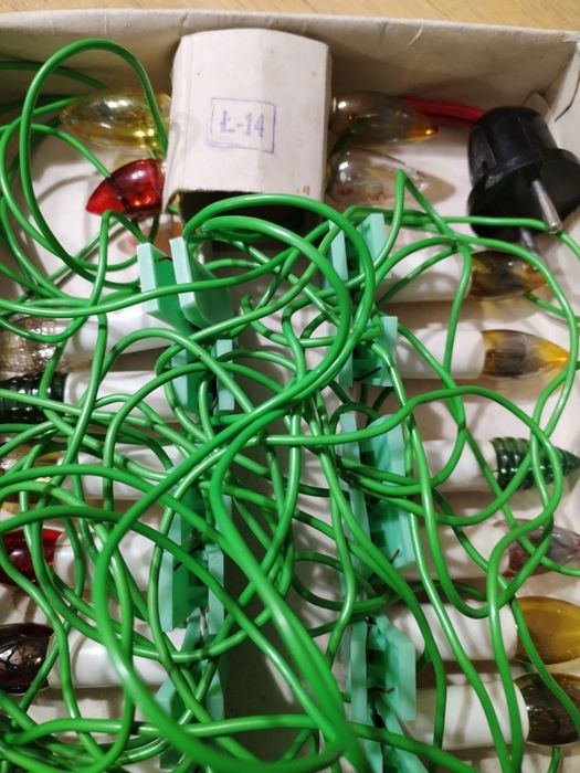 Oświetlenie choinkowe retro PRL