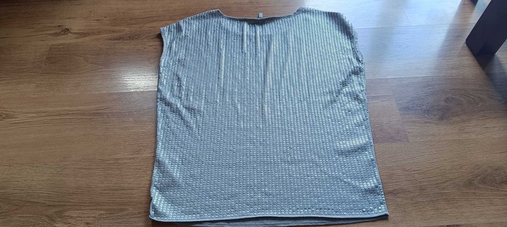 Bluzka damska Armani w kolorze srebra