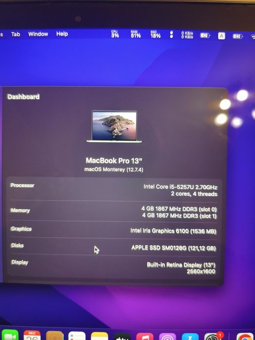 Macbook pro 2015 13inch (A1502)