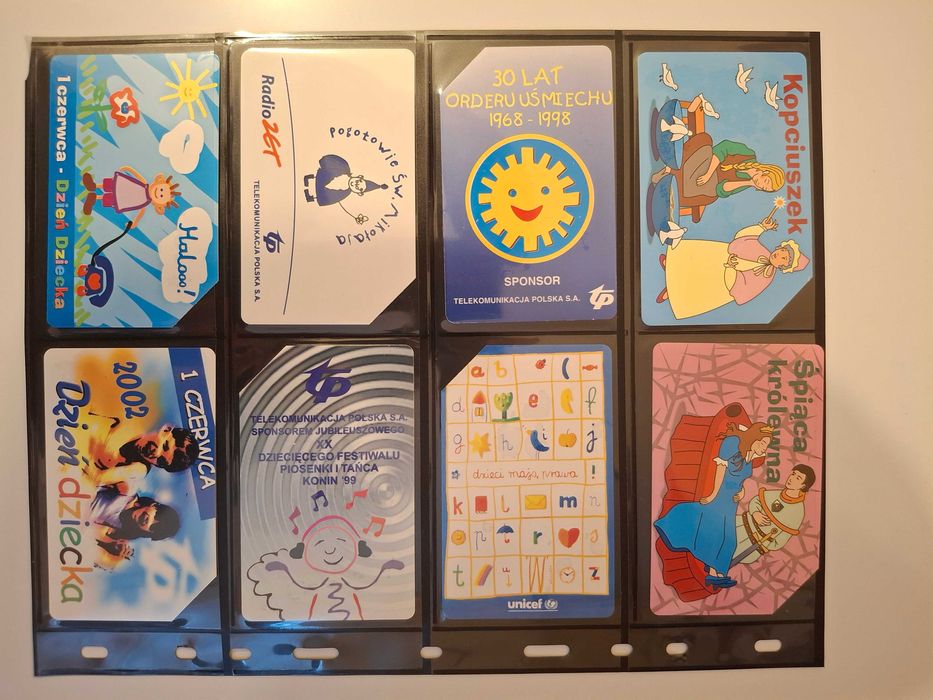 Karty telefoniczne pojedyncze puzzle kolekcje