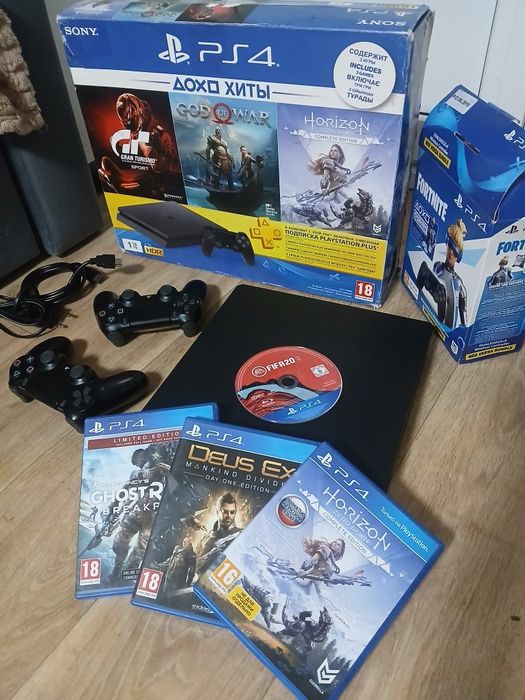 Пс 4 слим 1tb play station 4 slim ps4
