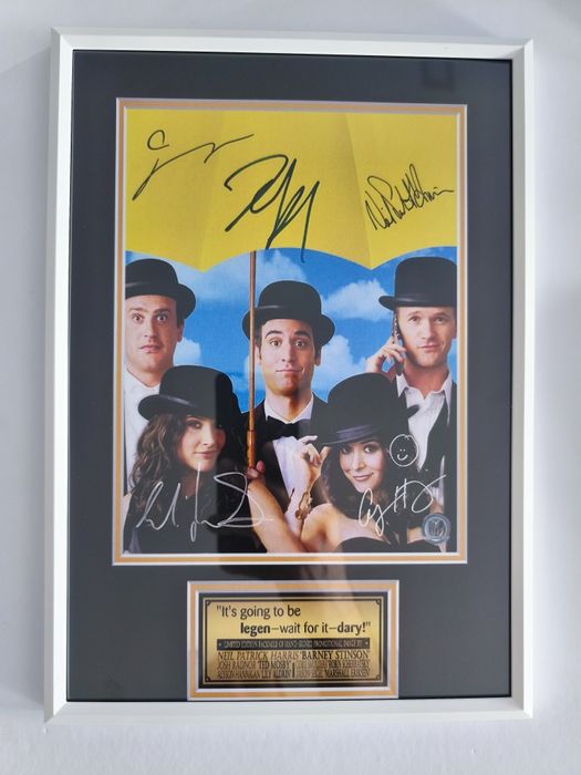 Moldura Série How I Met Your Mother com Autógrafos (A4)