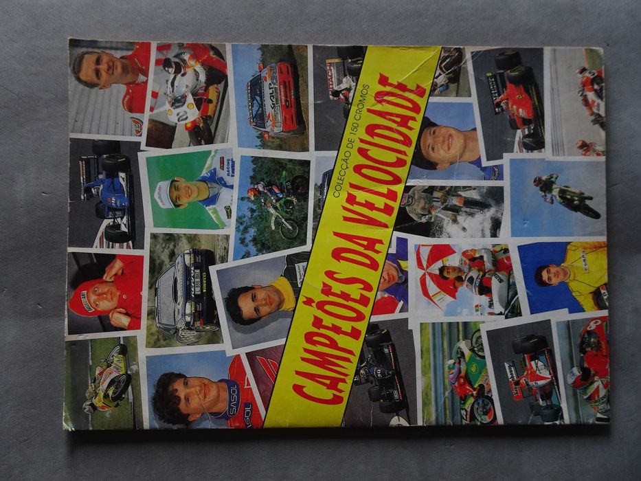 Caderneta de cromos Campeões da Velocidade (tem 5 cromos)