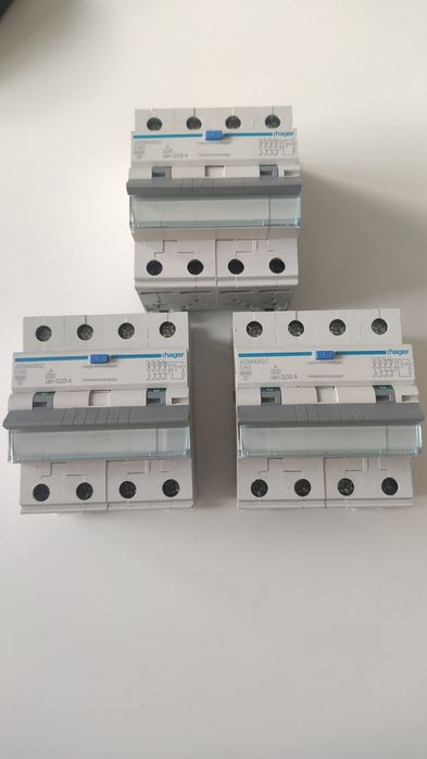 RCBO Hager 4P, 6kA, C40A/30mA, typ A, ADM490C