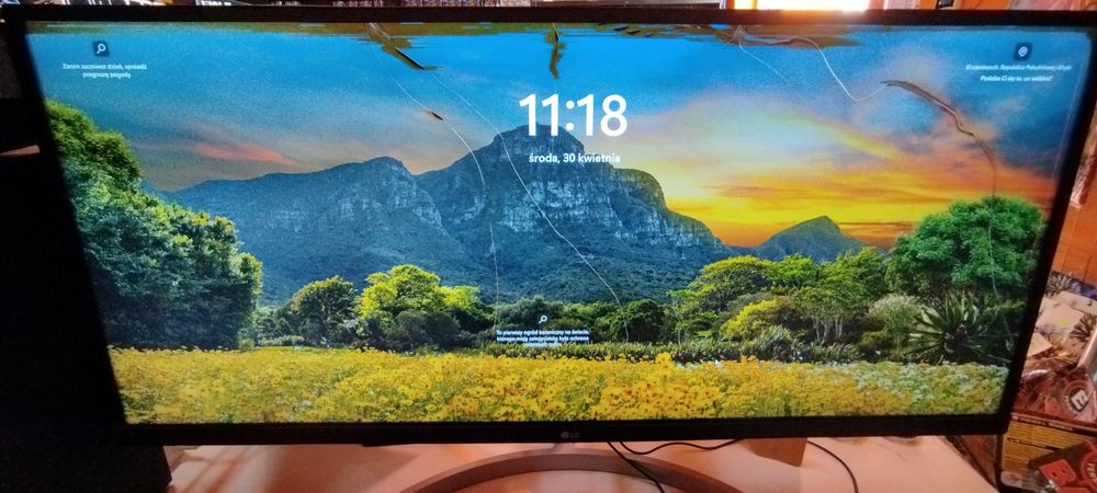 Monitor LG 34” cale UltraWide™ IPS, HDR 10 - działa uszkodzony Wyszków