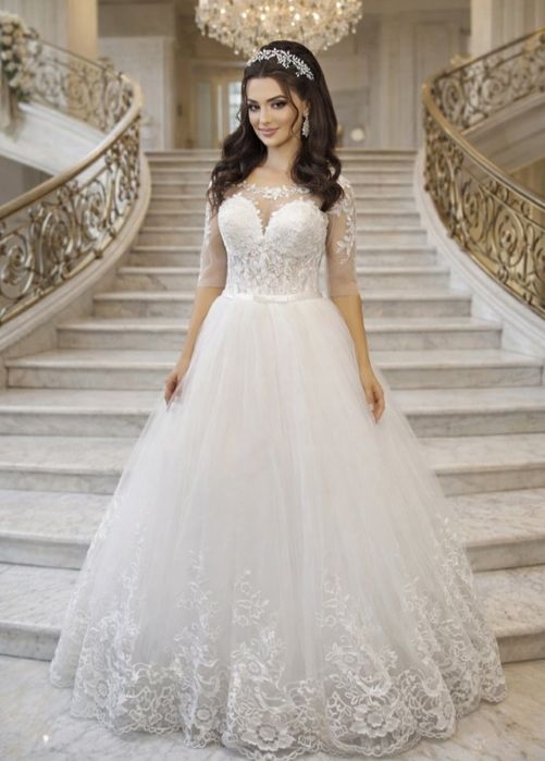 Весільна сукня великого розміру (56-58). Свадебное платье батал