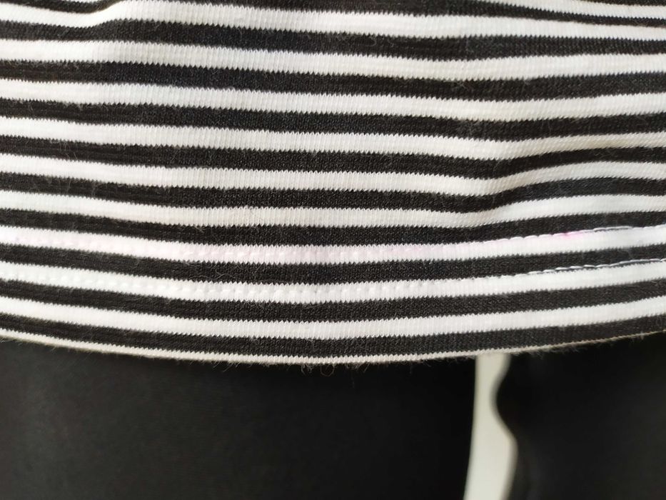 Koszulka Bluzka w paski w prążki Bawełna Dla karmiącej mamy Bawełna 42