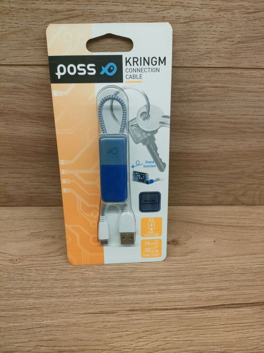 Kabel do telefonu z funkcją stojaka USB- mikroUSB