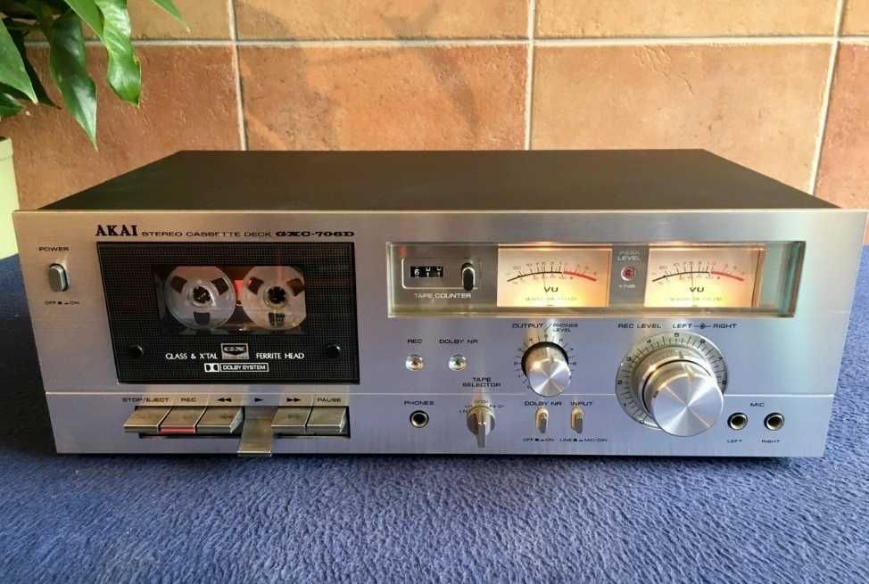 Akai - GXC-706D - Cabeças GX - Leitor gravador de cassetes