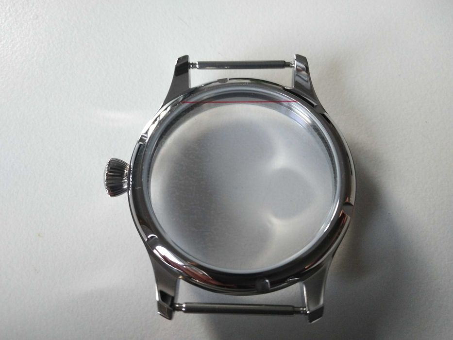 Koperta do zegarka pasówka 44 mm stalowa zakrecana