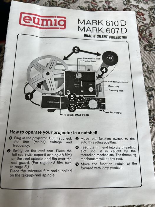 Projektor Eumig ,Mark 607 D