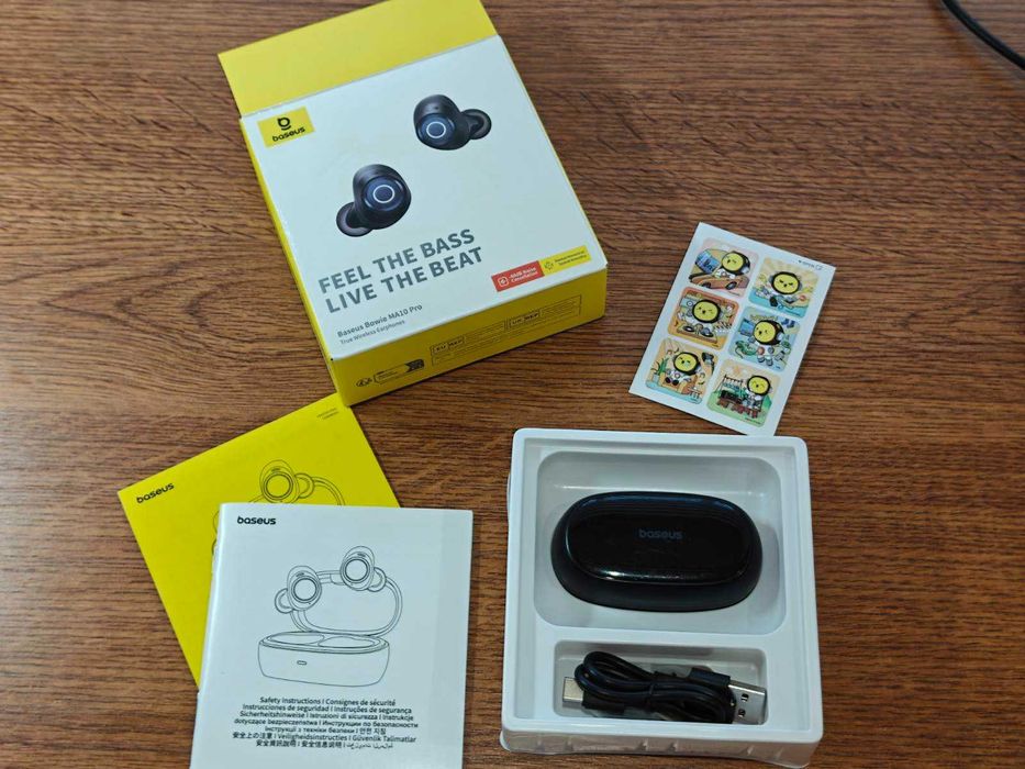 Наушники Baseus Bowie MA10 PRO с активным шумоподавлением