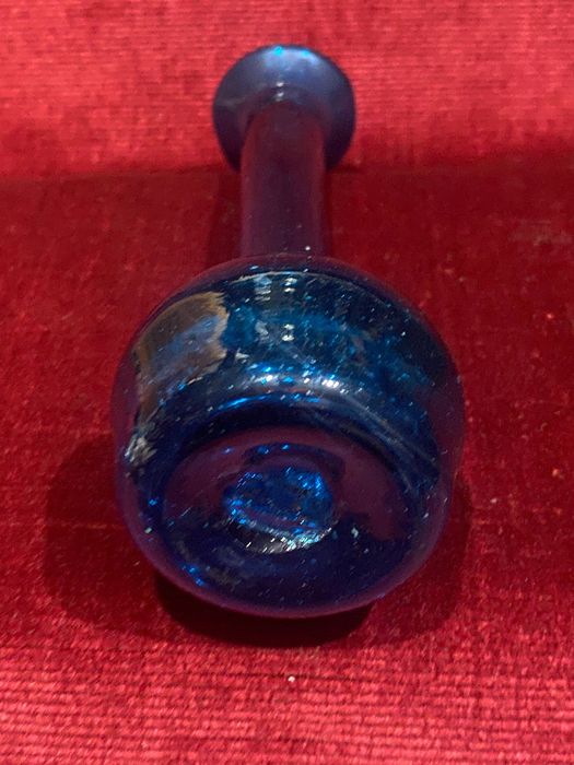 Garrafa Romana Vidro irisado Antigo 15,5 cm