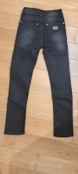 spodnie, jeansy rurki skiny, czarne, Philipp Plein, 134 czarne, per