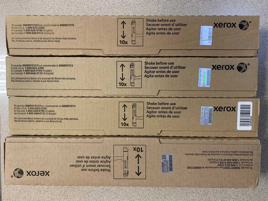Тонер WORKCENTRE Xerox 7525 7530 7535 7545 7556 7830 7845 набір 4 шт.