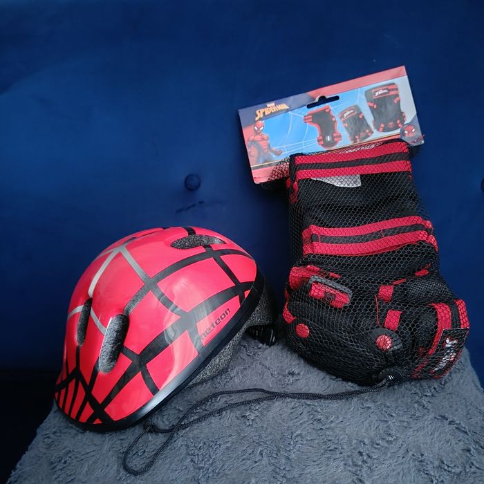 Kask plus ochraniacze Spiderman xs 44-48cm