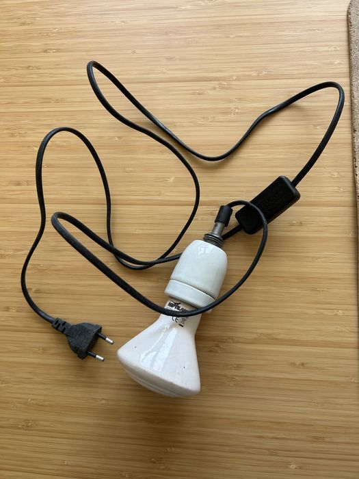Suporte de lampada ceramica para repteis com alampada de 75w