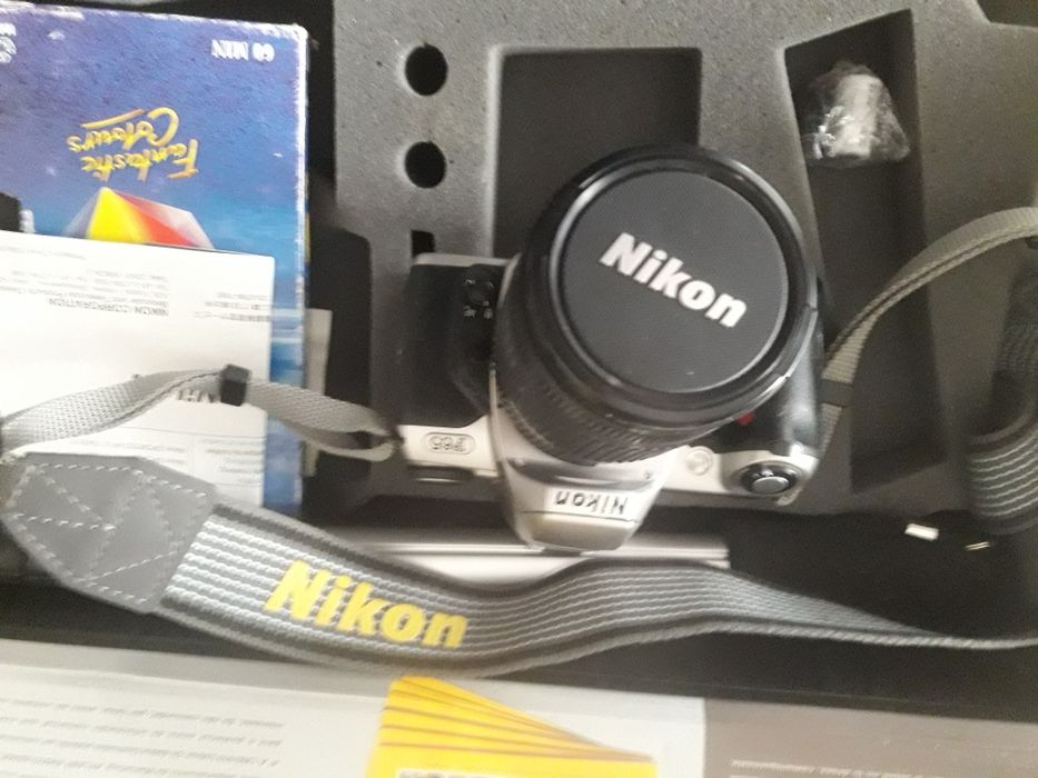 Camera Nikon F65 vintage+objetiva Nikon +mono tripe, coleção