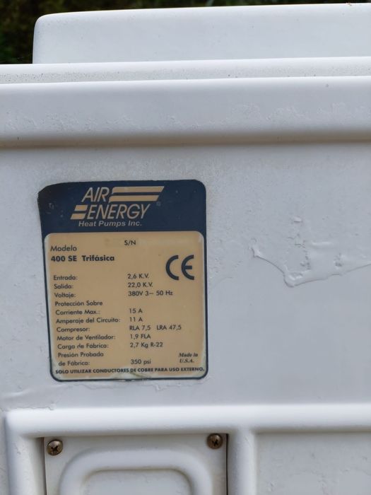 Bomba de calor para piscina (trifásica)