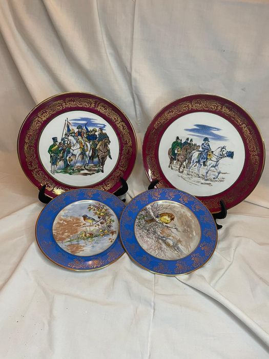 Antiguidade pratos decorativos Limoges em bom estado