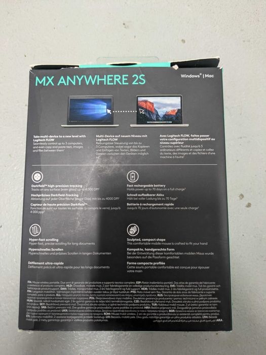 Logitech MX Anywhere 2S – Rato sem fios (laser, Bluetooth/Unifying)