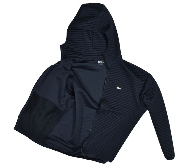 Jack Wolfskin Mogari Czarna Męska Bluza Trekkingowa O Luźnym Kroju L