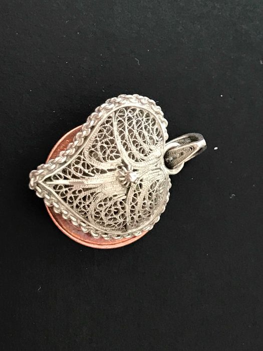 Coração Filigrana - Prata