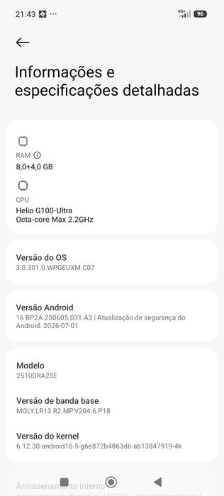 Vendo telemóvel como novo