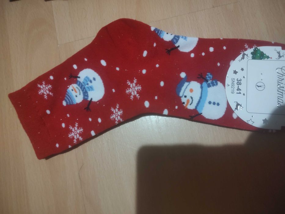 Skarpetki świąteczne 2 pary święta bałwan mis