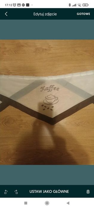 Firana kuchenna KAFFEE szer. 145 x 58 dł