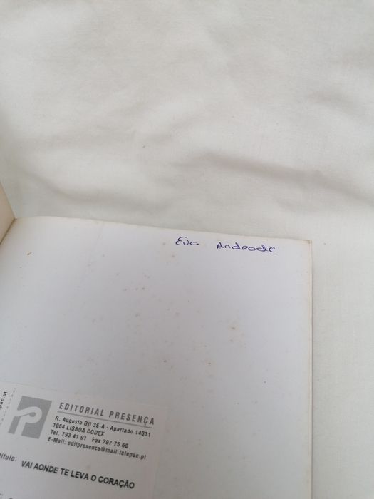 Livro: Vai aonde te leva o coração