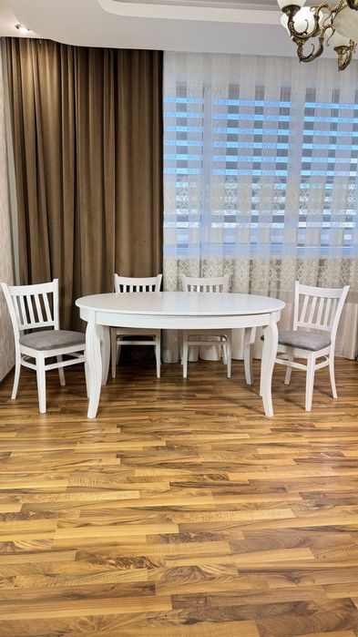 Комплект обеденный стол и стулья. Кухонний стіл та стільці. Стол Стул