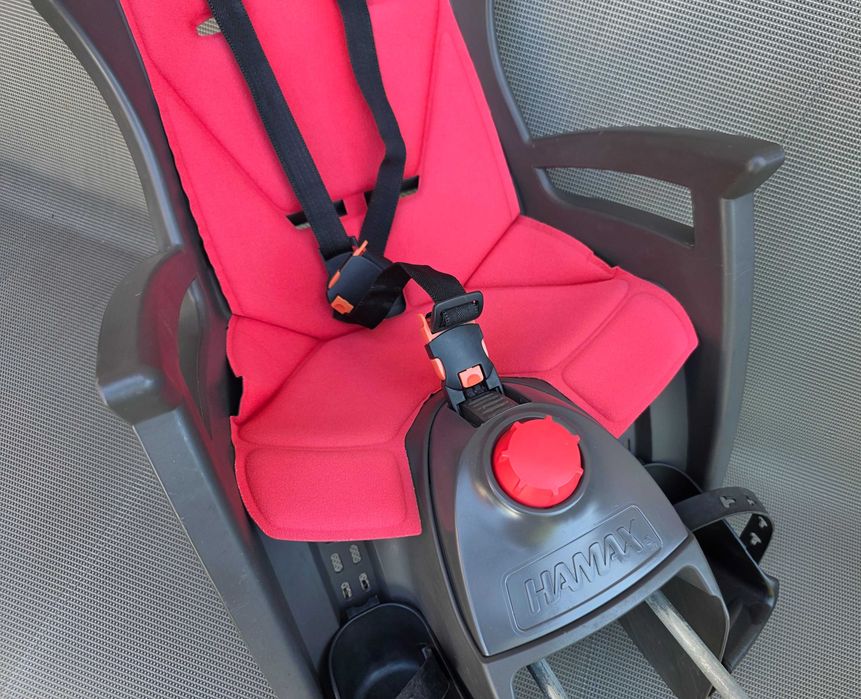 Fotelik rowerowy tylny Hamax Siesta uchylany na ramę pod siodełko