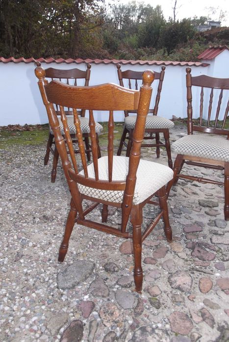 krzesła dębowe komplet rustikal krzesło