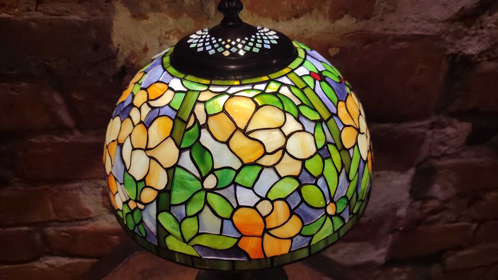 Lampa witrażowa Azalea 10"