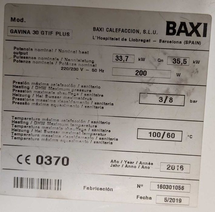 Módulo eletrónico caldeira gasóleo BAXI - Roca Gavina GTI Plus
