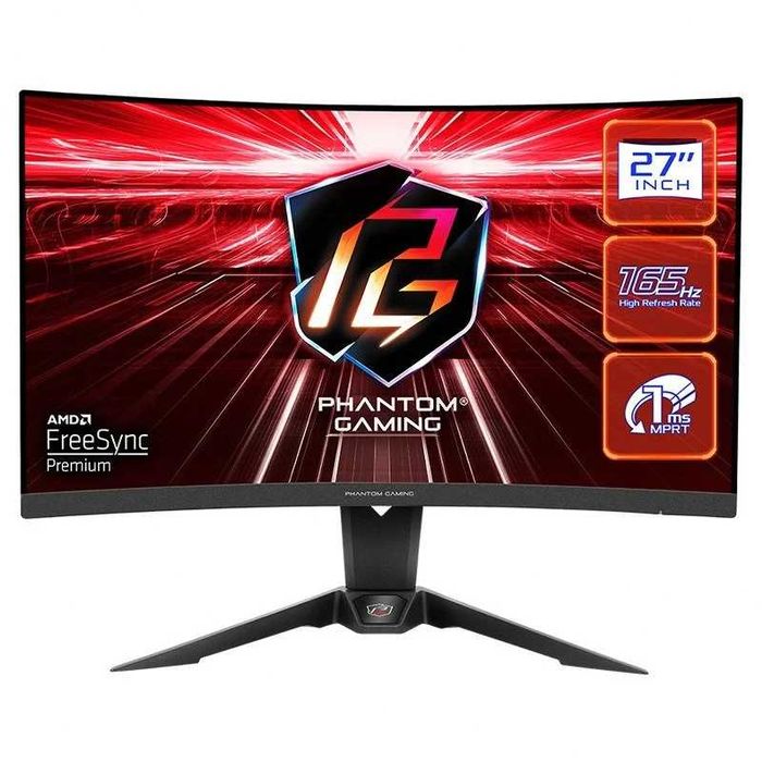 Monitor Asrock Phantom Gaming PG27Q15R2A 27" WQHD 165Hz FreeSync Premium Curvo