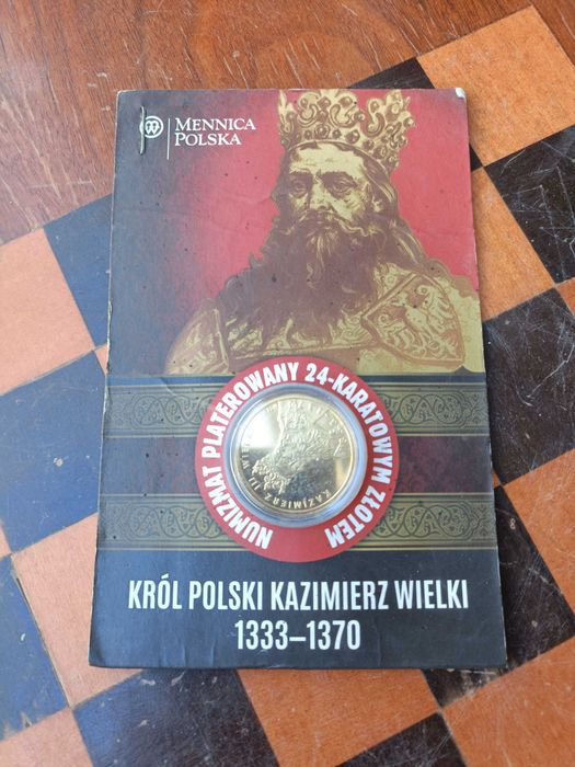 Medal pamiątkowy Król Polski Kazimierz III Wielki