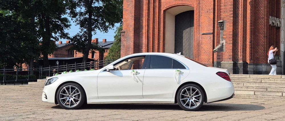## Auto Do Ślubu Wesele/ Mercedes S  / Wynajem / Biały diament ##