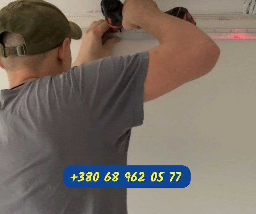 НАТЯЖНА СТЕЛЯ. Монтаж натяжної стелі, потолка. Коридор, ванна, кухня