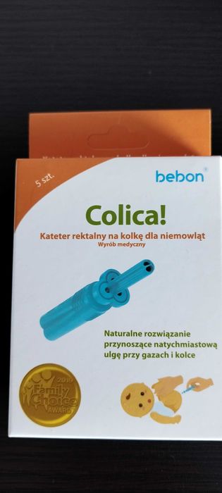 Kateter rektalny na kolkę dla niemowląt
