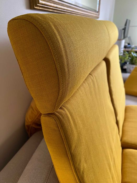 IKEA POÄNG almofadas amarelas