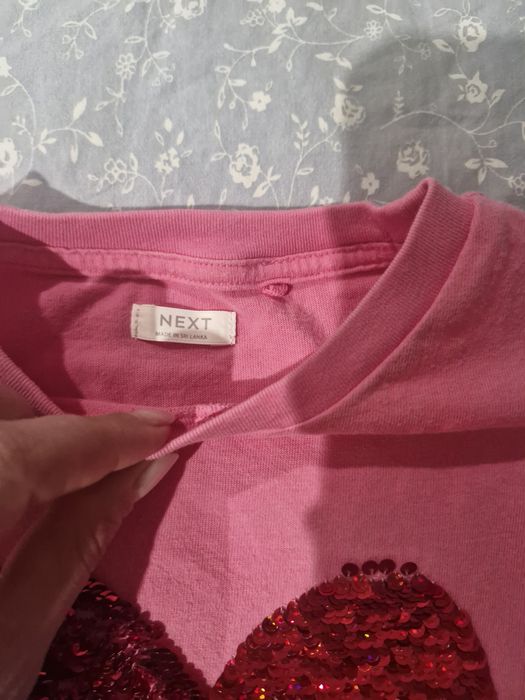Футболка NEXT з паєтками (перевертайка), 5 років (110 см), бавовняна