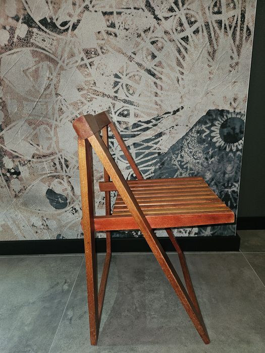 Krzeslo Aldo Jacober skladane z lat 70