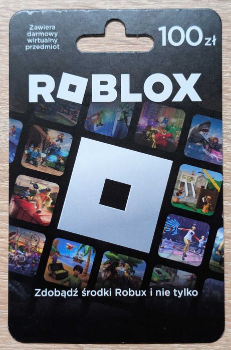 Karta Podarunkowa Roblox (o wartości 100 zł) - NOWA