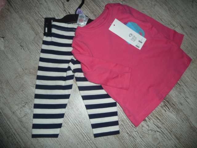 Новий трикотажний комплект на 3-6 міс (більшомірить)