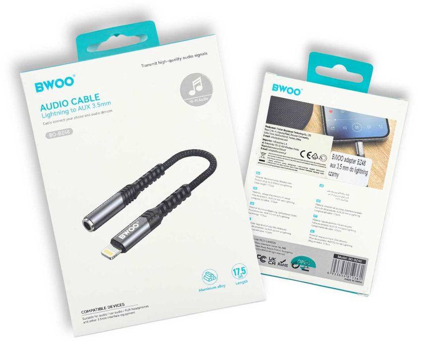 Adapter Lightning → jack 3,5 mm BWOO BZ-48